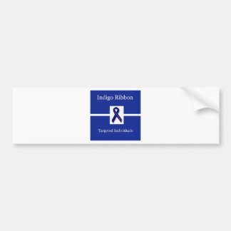 Indigo Ribbon  In Celebration Bumper Sticker