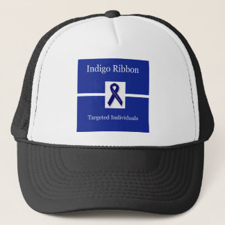 Indigo Ribbon  In Celebration Trucker Hat