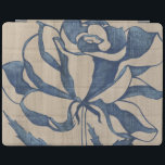 Indigo Rose iPad Cover<br><div class="desc">Floral</div>