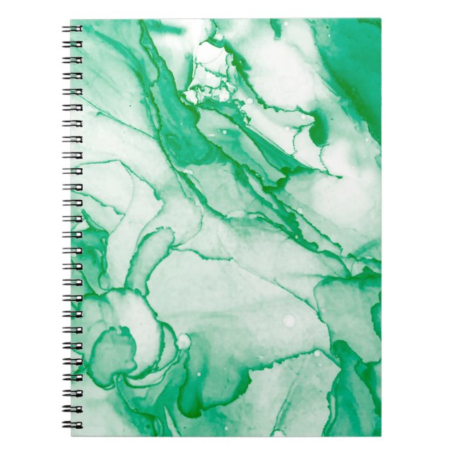 Indigo Round. Bohemian Tie Dye. Blue Roll Psychede Notebook (Front)