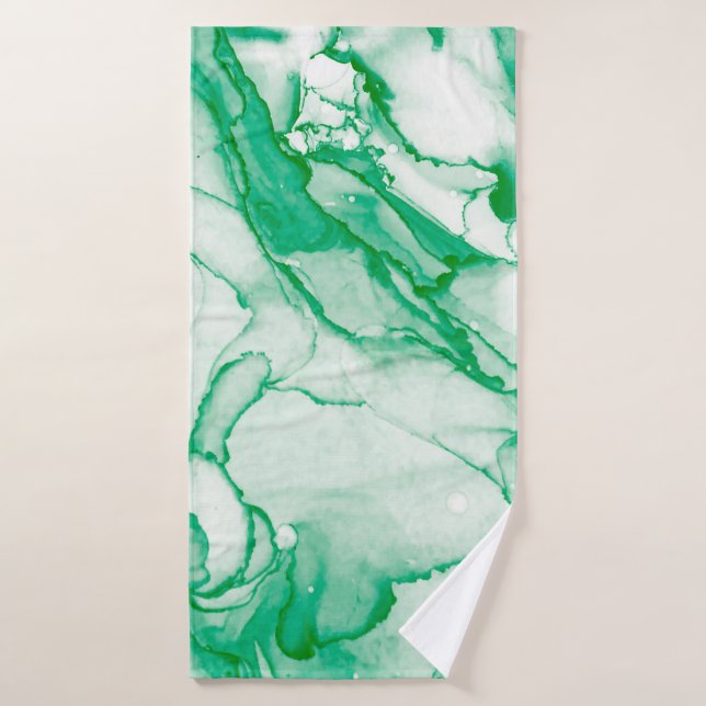 Indigo Round. Teinture à tarte bohémienne. Psyched (Serviette de bain)