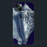 Indigo Shells I iPhone 13 Case<br><div class="desc">Marine Life</div>