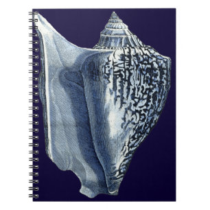Indigo Shells I Notebook
