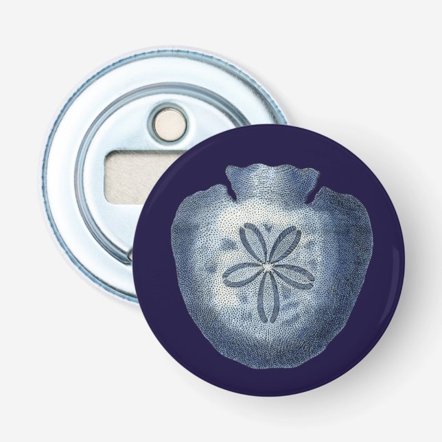 Indigo Shells III Bottle Opener (Front)
