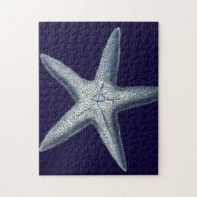 Indigo Shells IV Jigsaw Puzzle (Vertical)