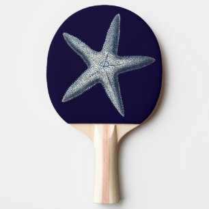 Indigo Shells IV Ping Pong Paddle