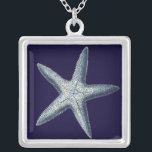 Indigo Shells IV Silver Plated Necklace<br><div class="desc">Marine Life</div>