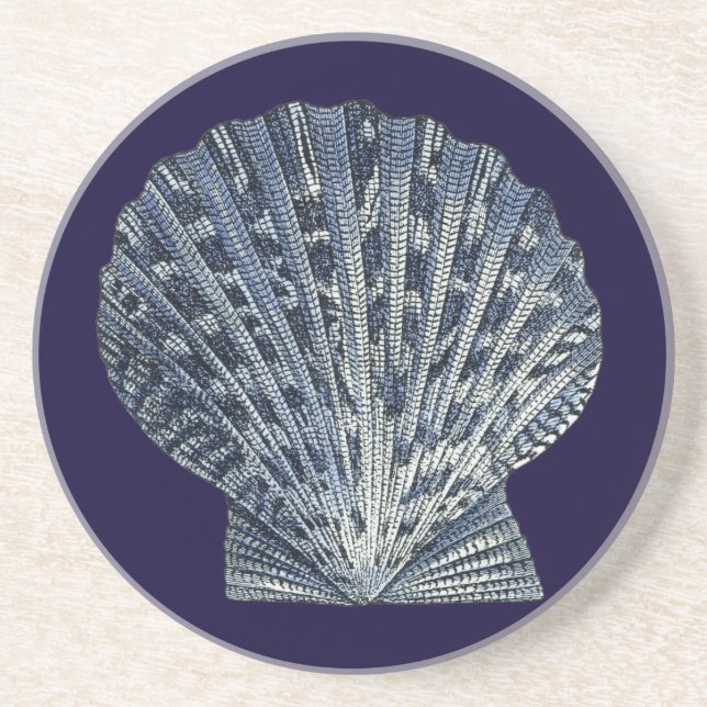Indigo Shells VIII Coaster (Front)