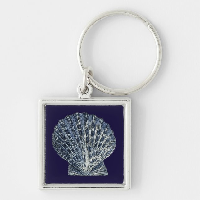 Indigo Shells VIII Keychain (Front)