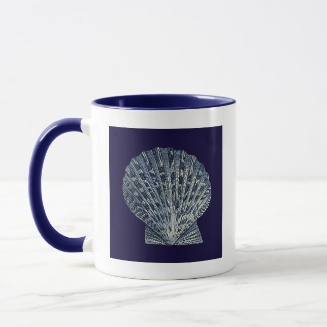 Indigo Shells VIII Mug (Left)