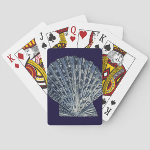 Indigo Shells VIII Playing Cards