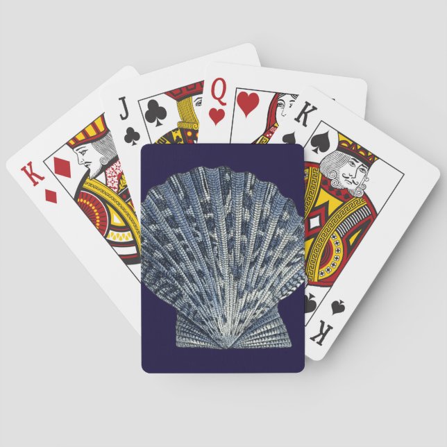 Indigo Shells VIII Playing Cards (Back)