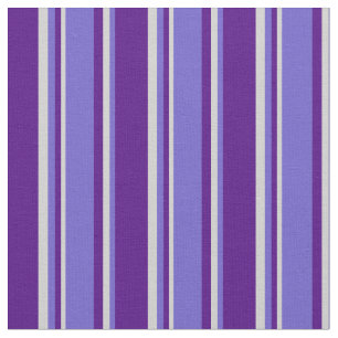 Indigo, Slate Blue & Light Grey Coloured Lines Fabric