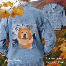 INDIGO smooth chow denim jacket