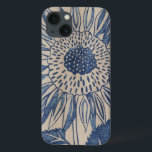 Indigo Sunflower iPhone 13 Case<br><div class="desc">Floral</div>