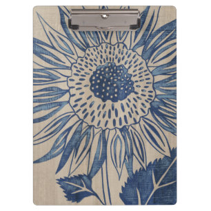 Indigo Sunflower Clipboard
