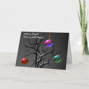 Indigo Tidings Seasonal Greeting Card
