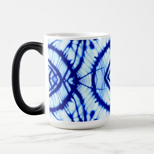 Indigo Tie Dye Magic Mug (Left)