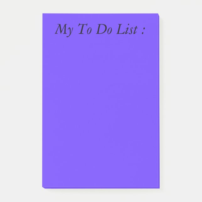 Indigo To Do List Post-it Notes (Front)