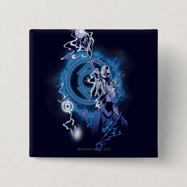 Indigo Tribe 11 2 Inch Square Button (Front)