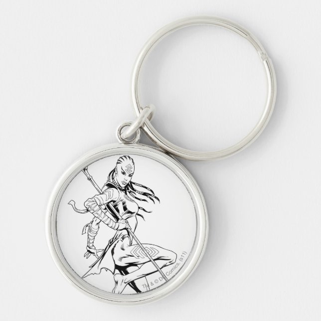 Indigo Tribe 3 Keychain (Front)