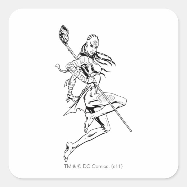 Indigo Tribe 3 Square Sticker (Front)