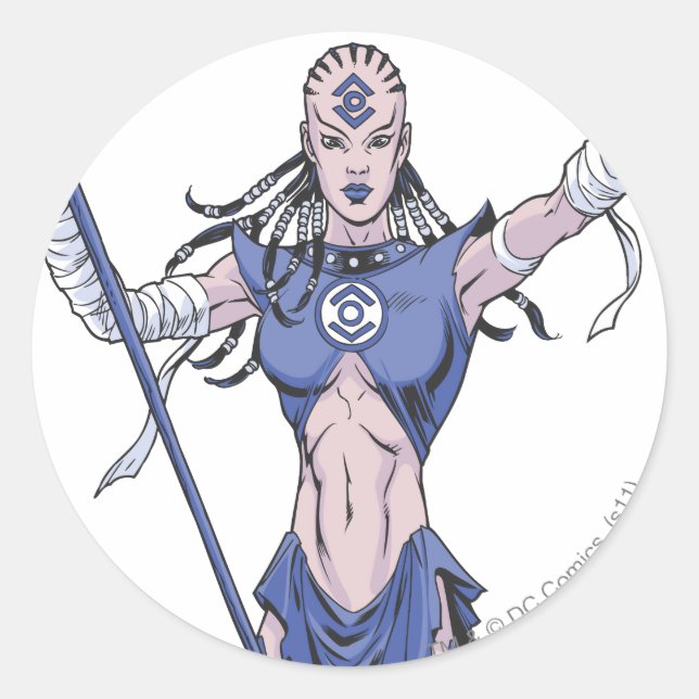 Indigo Tribe 4 Classic Round Sticker (Front)
