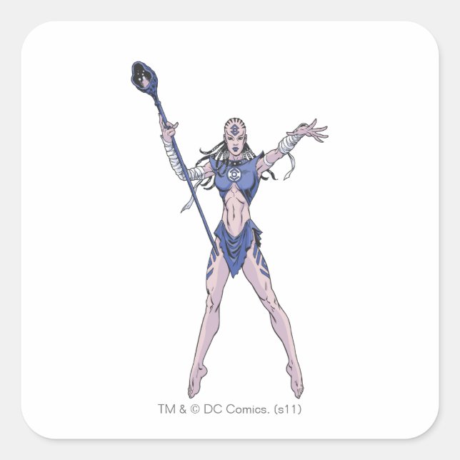 Indigo Tribe 4 Square Sticker (Front)