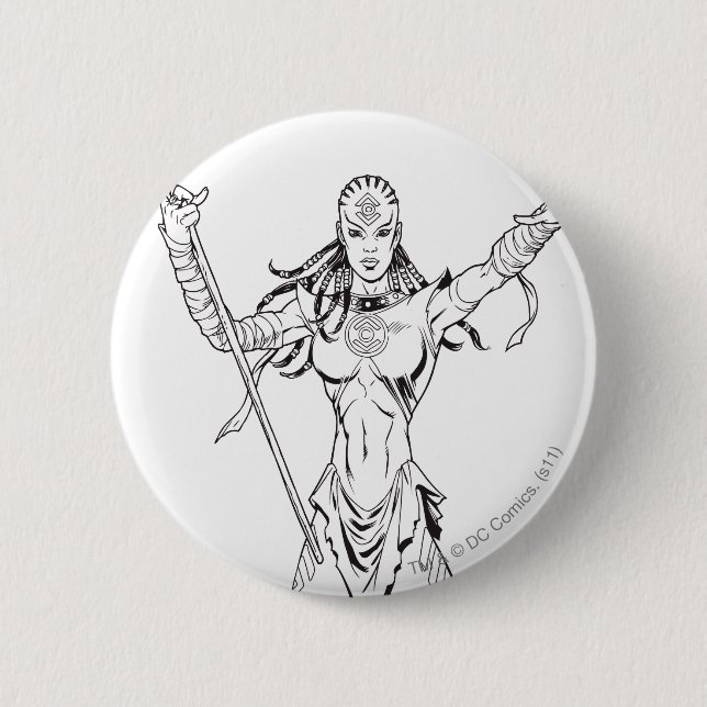 Indigo Tribe 6 2 Inch Round Button (Front)