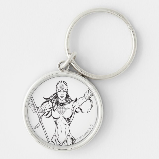 Indigo Tribe 6 Keychain (Front)