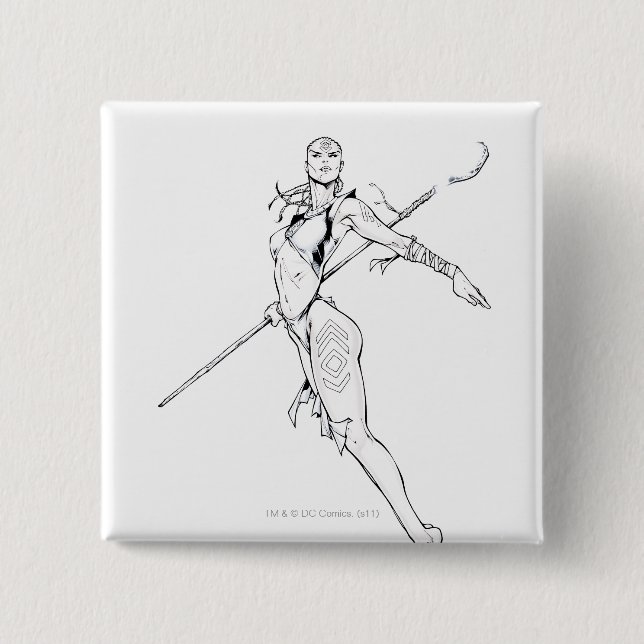 Indigo Tribe 8 2 Inch Square Button (Front)