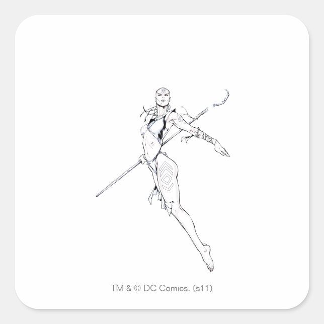 Indigo Tribe 8 Square Sticker (Front)