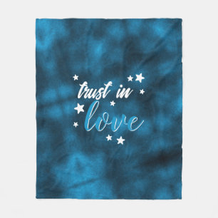Indigo "Trust In Love" Fleece Blanket