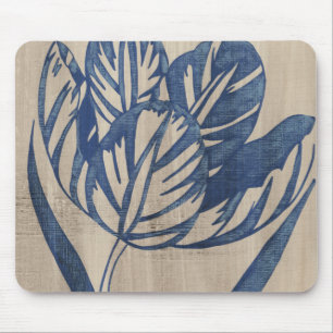Indigo Tulip Mouse Pad