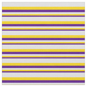 Indigo, Yellow & Lavender Pattern Fabric