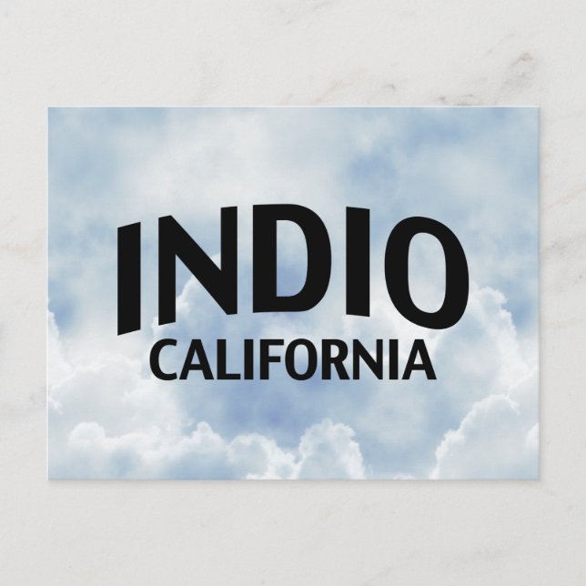 Indio California Postcard (Front)