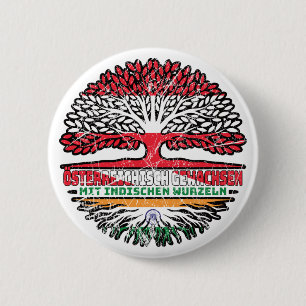 Indisch Österreichisch Österreich Baum 2 Inch Round Button