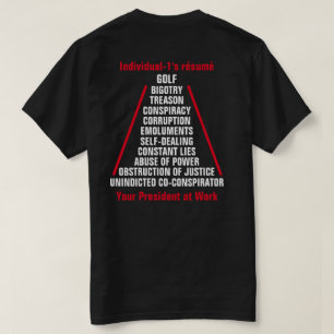 Individual-1 Trump Conspiracy Obstruction Golf T-Shirt