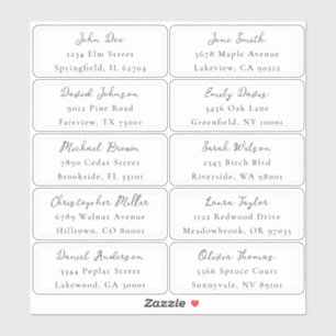 Individual address labels