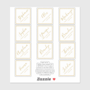 Individual Name Square Party Favour Box