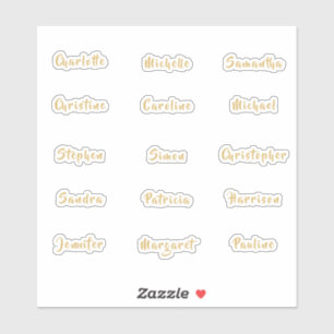 Individual Names Elegant Gold Calligraphy Script