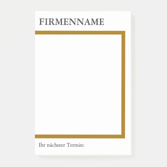 Individual sticking notes (Front)