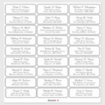 Individual  Wedding Guest Address Labels<br><div class="desc">Wedding guest address labels add style to your wedding envelopes, including those for your invitations, thank you cards, and other wedding stationery. Our custom wedding address labels and stickers have been designed with care and are perfect for weddings, anniversaries, birthdays, graduations, and all your other events. Transform your wedding stationery,...</div>