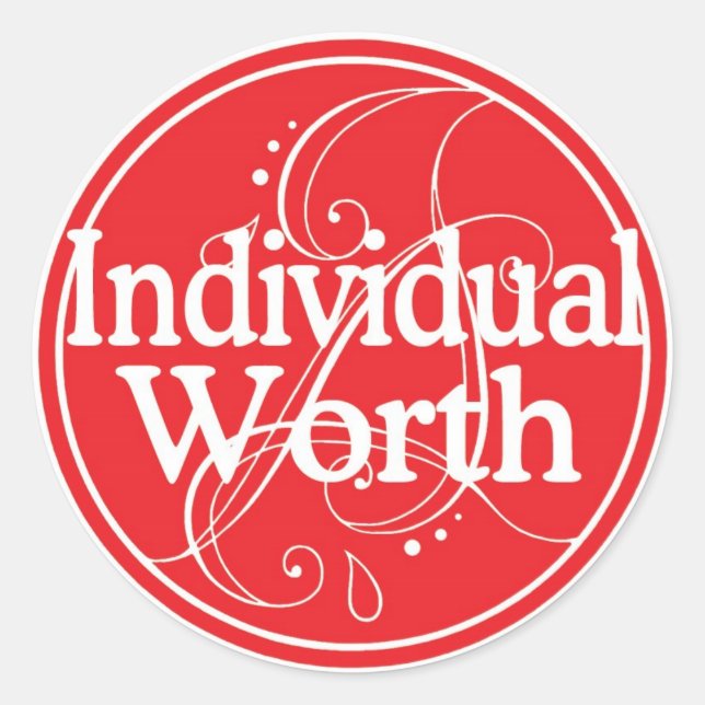 Individual Worth Sticker (Front)