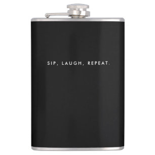 Individually Designed Gifts For Men Black Flask