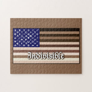 Indivisible Flag Jigsaw Puzzle
