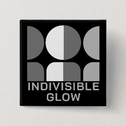 Indivisible GLOW Group Grey  2 Inch Square Button