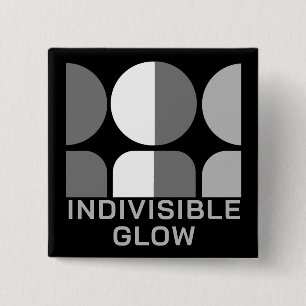 Indivisible GLOW Group Grey 2 Inch Square Button