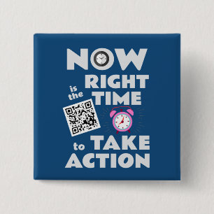 Indivisible GLOW VISIBILITY 2 Inch Square Button