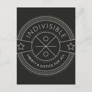 Indivisible, with liberty and justice for all. postcard
